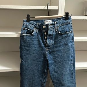 Agolde Riley high rise crop Jean